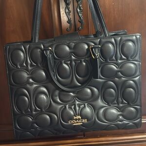 Coach Embossed Maggie Tote